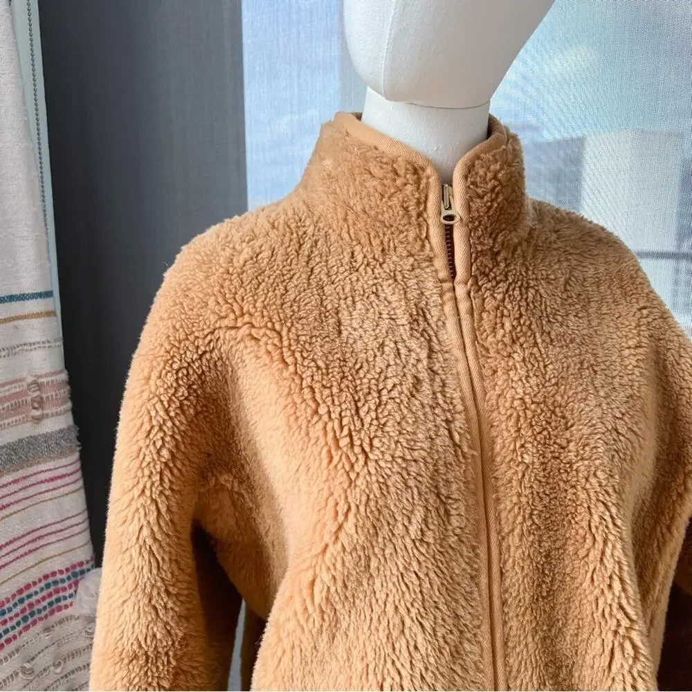 J. Crew Teddy Jacket in Camel Brown